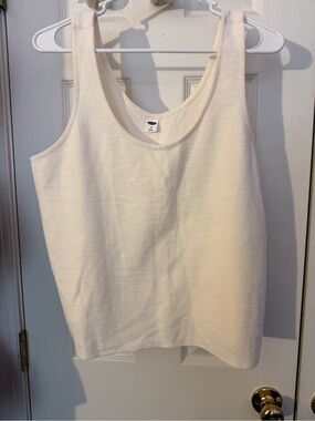 Old Navy Cream Scoop Neck Tank Top